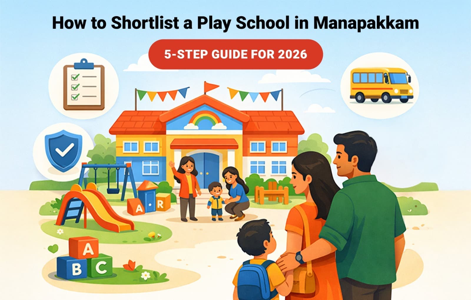 How to Shortlist a Play School in Manapakkam – A 5-Step Guide for 2026